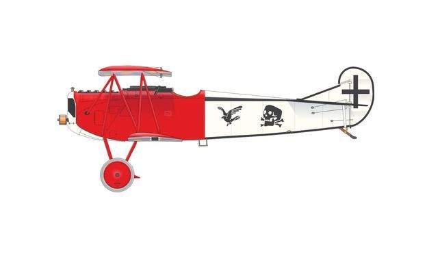 Сборная модель 1/72 винтовой самолет Fokker D.VII (OAW) Weekend edition Edition Eduard 7407