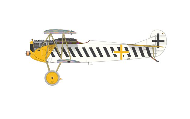 Збірна модель 1/72 гвинтовий літак Fokker D.VII (OAW) Weekend edition Edition Eduard 7407