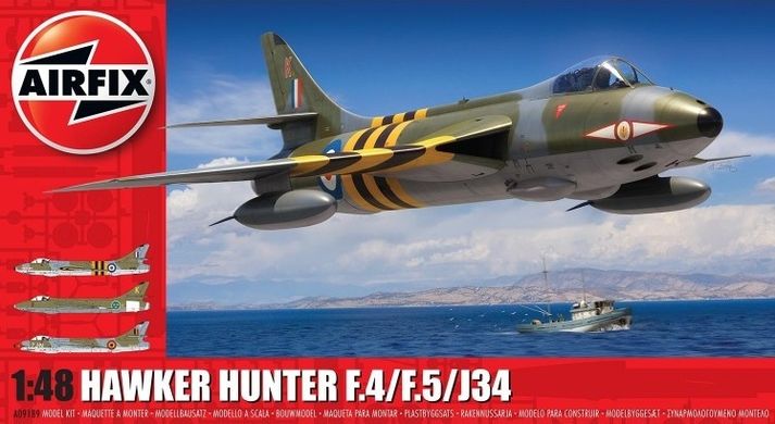 Сборная модель 1/48 самолета Hawker Hunter F.4 Airfix A09189