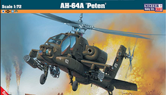 Assembled model 1/72 helicopter AH-64A Peten MisterCraft D-38