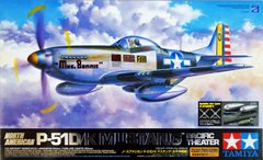 Сборная модель 1/32 самолет North American P-51D/K Mustang Pacific Theater Tamiya 60323