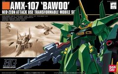 Assembled model 1/144 anime gundam AMX-107 'BAWOO' NEO-ZEON ATTACK USE TRANSFORMABLE MOBILE SUIT Gunda