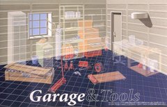 Сборная модель 1/24 серия Garage & Tools, без гаража GT-1 (аксессуар) Fujimi 11504