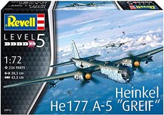 Prefab model 1/72 aircraft Heinkel He 177A-5 "Greif" Revell 03913