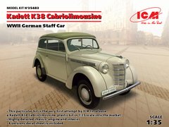 Prefab model 1/35 Kadett K38 Cabriolimousine, German staff car 2SV ICM 35483