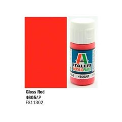 Акрилова фарба глянцевий червоний gloss Red 20ml Italeri 4605
