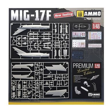 Збірна модель 1/48 винищувач MIG-17F / LIM-5 U.S.S.R.-G.D.R. (Premium Edition) Ammo Mig A.MIG-8512