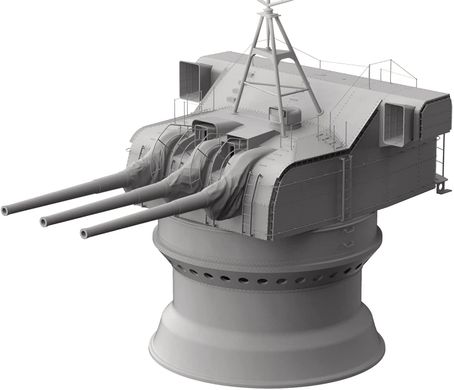 Сборная модель 1/35 морское орудие Battleship Yamato 15.5 cm/60 3rd Year Type Gun Turret Takom 2144