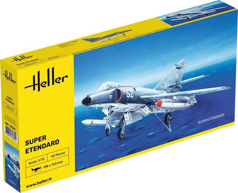 Prefab model 1/72 Super Etendard Heller 80360 plane