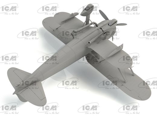 Assembled model 1/32 aircraft CR. 42CN, WW2 Italian Night Fighter ICM 32024