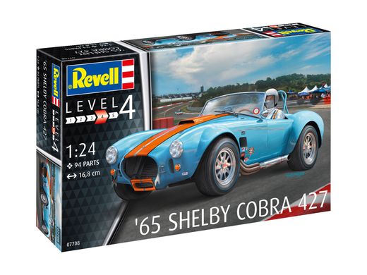 Збірна модель 1/24 автомобіль 65 Shelby Cobra 427 Revell 07708