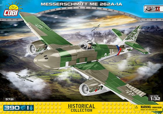 Навчальний конструктор німецький винищувач із реактивним двигуном Messerschmitt Me262 A-1a СОВI 5721