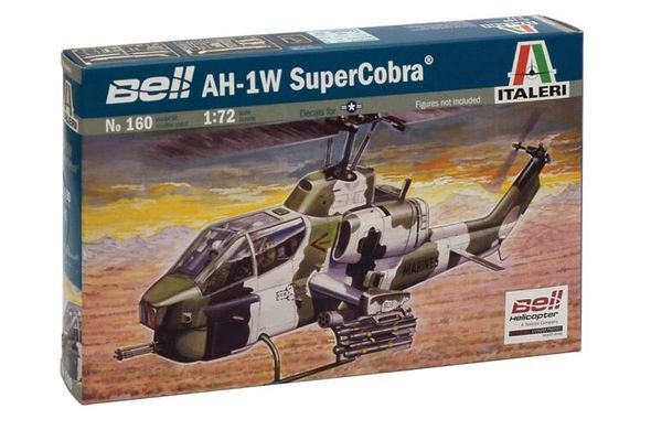 Збірна модель 1/72 Вертоліт AH - 1W Super Cobra Italeri 0160
