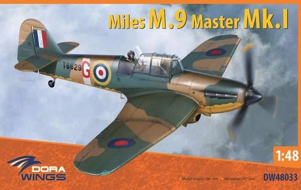 Prefab model 1/48 airplane Miles M.9 Master I DW 48033