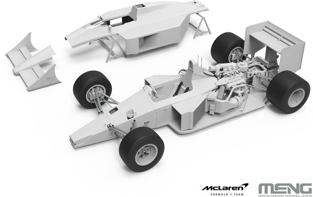 Збірна модель 1/12 надзвичайно успішний гоночний автомобіль McLaren MP4/4 1988 Meng Model RS-004