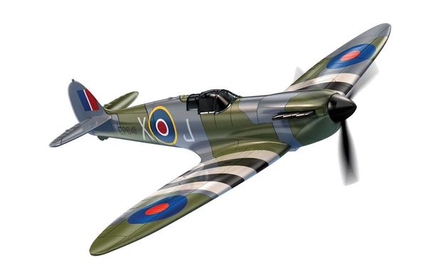 Assembled model D-Day Spitfire Quickbuild Airfix J6045