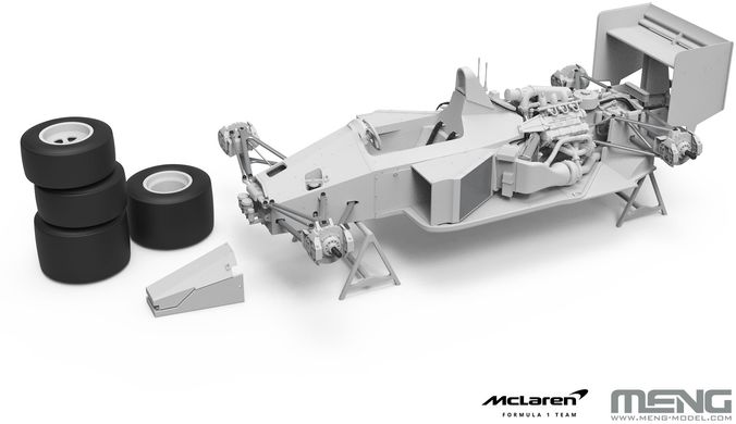 Сборная модель 1/12 чрезвычайно успешный гоночный автомобиль McLaren MP4/4 1988 Meng Model RS-004