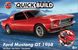Prefab model designer car Ford mustang GT 1968 Quickbuild Airfix J6035