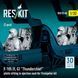 Figures 1:32 F-105F/G "Thunderchief" pilots sitting in ejection seat for Trumpeter Reskit RSF32-0068