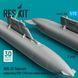 Масштабная модель 1:72 подкрыловые топливные баки ПТБ-1150 МиГ-29 Fulcrum с пилонами крыла (2 шт.) Reskit RSU72-0330