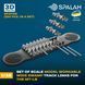 Set of scale model 1:35 workable wide swamp track links for MT-LB (220 pcs.) SPALAH 37135