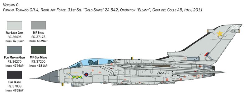 Збірна модель 1/32 літак Tornado GR.4 Italeri 2513
