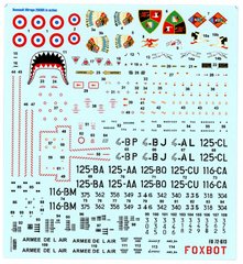 Decal 1/72 Dassault Mirage 2000N, with technical inscriptions Foxbot 72-073, In stock