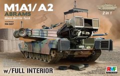 Сборная модель 1/35 танк "Абрамс" с интерьером M1A1/M1A2 Abrams Rye Field Model RM-5007