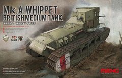 Assembled model 1/35 medium tank Mk.A WhIippet Meng TS-021