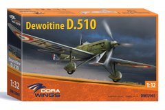 Збірна модель 1/32 винищувач Dewoitine D.510 DW 32003