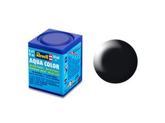 Акриловая краска Черный, Шелковый, 18 мл. Aqua Color Revell 36302