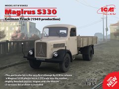 Сборная модель 1/35 Magirus S330 Немецкий грузовой автомобиль (производство 1949 г.) ICM 35452