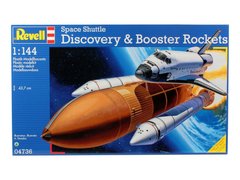 Сборная модель космического Шаттла Discovery + ракетные ускорители Revell 04736 1:144