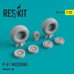 Scale Model Wheel Kit North American P-51 MUSTANG Reskit RS32-0012, Out of stock