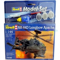 Стартовый набор для моделизма вертолета AH-64D Longbow Apache 1:144 Revell 64046