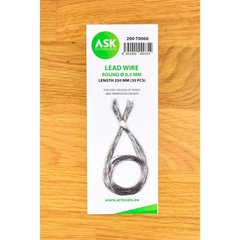 Lead wire - round Ø 0.3 mm x 250 mm (30 pcs.) Art Scale Kit ASK-200-T0060, In stock