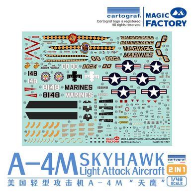 Сборная модель 1/72 штурмовик Douglas A-4 M Skyhawk Light Attack Aircraft Magic Factory 5002