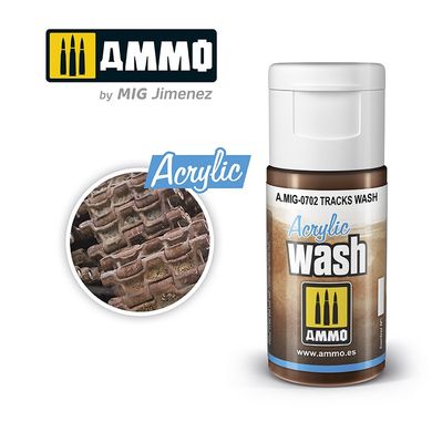 Акриловая смывка Треки WASH Tracks Ammo Mig 0702