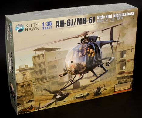 Сборная модель вертолета AH-6J/MH-6J Little Bird Nightstalkers Kitty Hawk KH50003