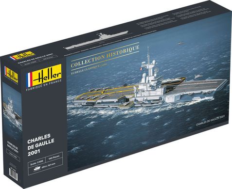Сборная модель корабля Charles de Gaulle 2001 Heller 81072 1:400