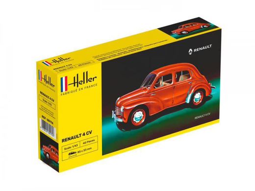 Сборная модель автомобиля Renault 4 CV Heller 80174 1:43