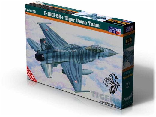 Збірна модель 1/48 літак F-16CJ-52 + 'Tiger Demo Team' MisterCraft G115