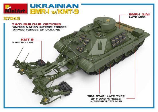 Сборная модель 1/35 Украинский СМР-1 с КМТ-9 MiniArt 37043