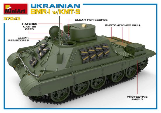 Сборная модель 1/35 Украинский СМР-1 с КМТ-9 MiniArt 37043