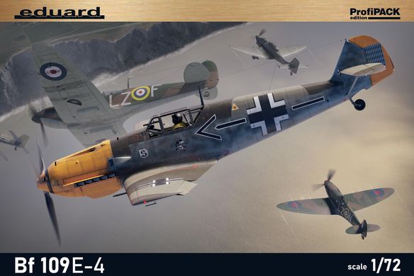 Сборная модель 1/72 самолет Bf 109E-4 ProfiPACK edition Eduard 7033