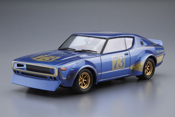 Збірна модель 1/24 автомобіля Nissan Skyline 2000GT-R KPGC110 Aoshima 05349
