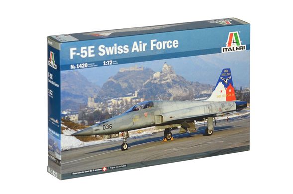 Збірна модель 1/72 реактивний літак F-5E Swiss Air Force Italeri 1420