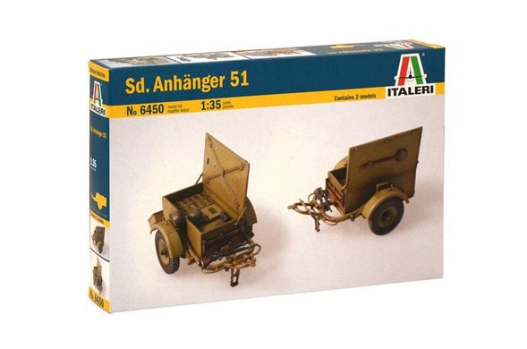 Сборная модель 1/35 прицеп Sd. Anhanger 51 Италии 6450