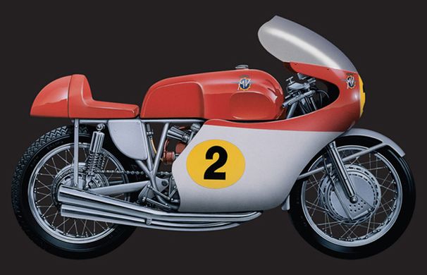 Сборная модель 1/9 мотоцикла MV 4 Cylinders 500cc Italeri 4630