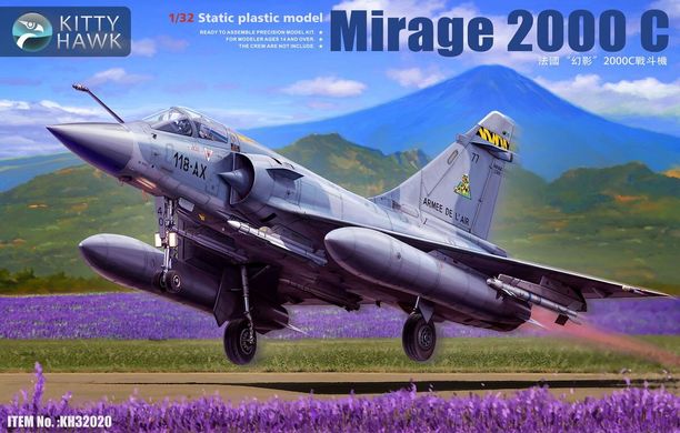 Збірна модель 1:32 літака Mirage 2000 C Kitty Hawk 32020